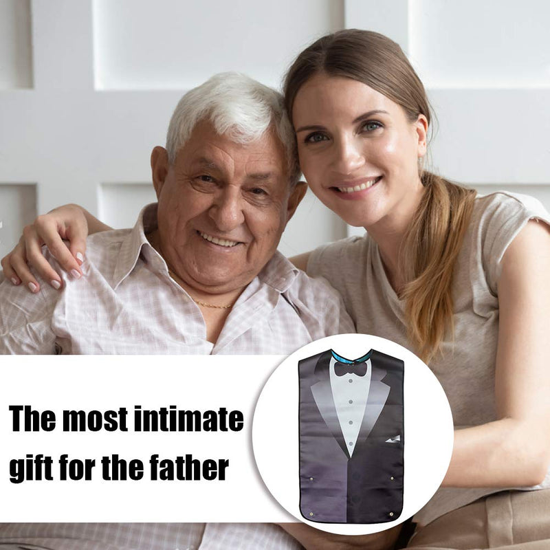 Bibs for Adult Funny, Suit Adult Bibs for Men Waterproof Bandana Elderly Bibs for Eating- 1 Pcs - BeesActive Australia