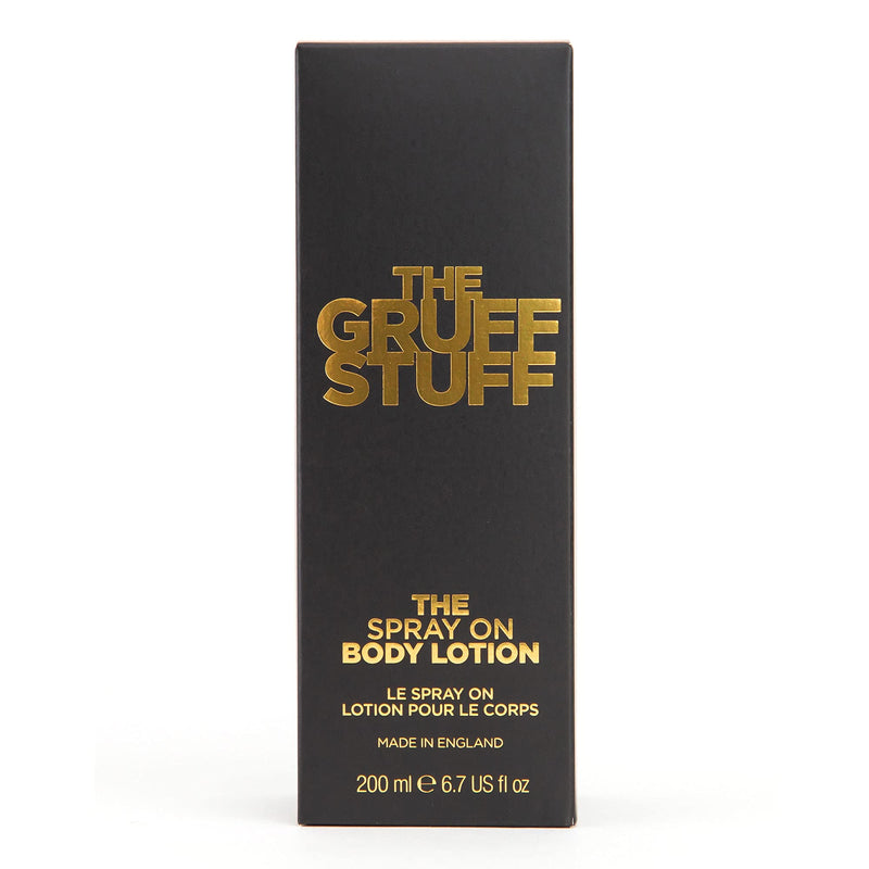 THE GRUFF STUFF THE SPRAY ON BODY LOTION 200ml - Fast-absorbing Body Moisturiser for Normal, Dry, Oily and Sensitive Skin, Vegan Friendly, Natural Formula - BeesActive Australia