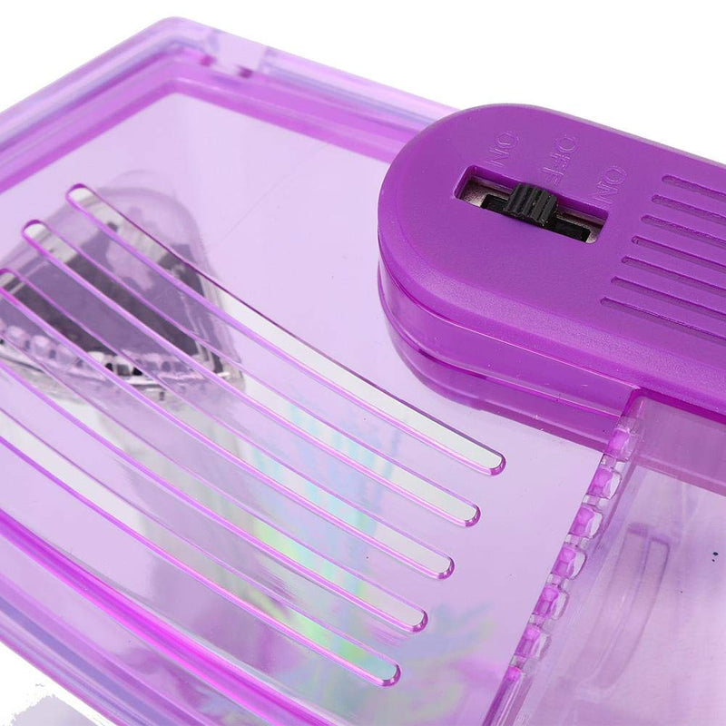 Sutinna Fish Tank, Adjustable Light Isolation Acrylic Small Aquarium, with LED Light for Small Fishes for Betta with Water Change Valve Blue,White,Purple - BeesActive Australia