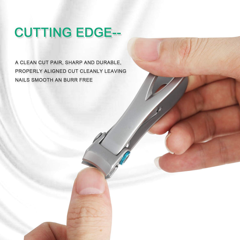 Toe Nail Clippers Nail Clippers Large Toenail Clippers for Thick Nails Heavy Duty Stainless Steel Toenail Clippers for Seniors Wide Jaw Opening,Ultra Sharp, Cuts Smoothly and Cleanly, Rust Proof Silver - BeesActive Australia