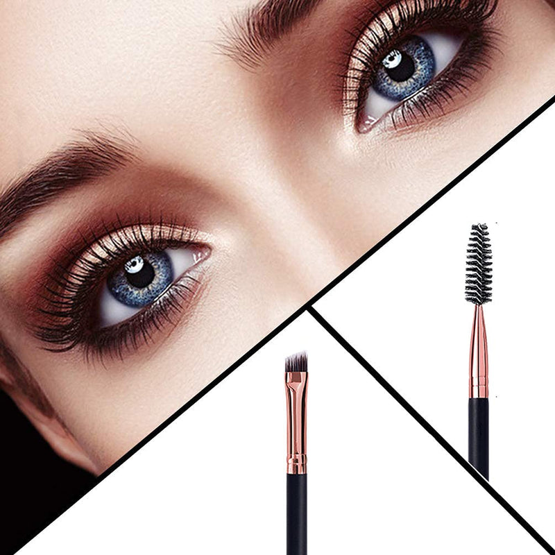 Mihqy 2 PCS Eyebrow Pencil with Brow Brush, Dual Ended Eyebrow Pen, Automatic Makeup Cosmetic Tool（Black) 2PCS Black - BeesActive Australia