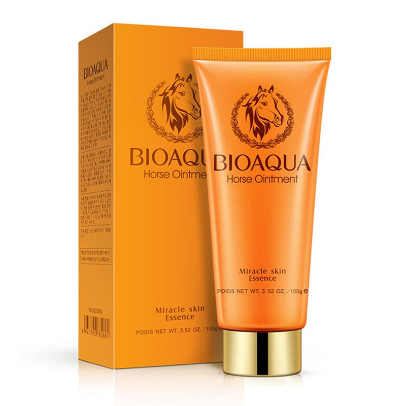 BIOAQUA Horse Oil Ointment Miracle Skin Care Essence Сleansing Foam Rejuvenation Nourishes Care Mild 100g - BeesActive Australia