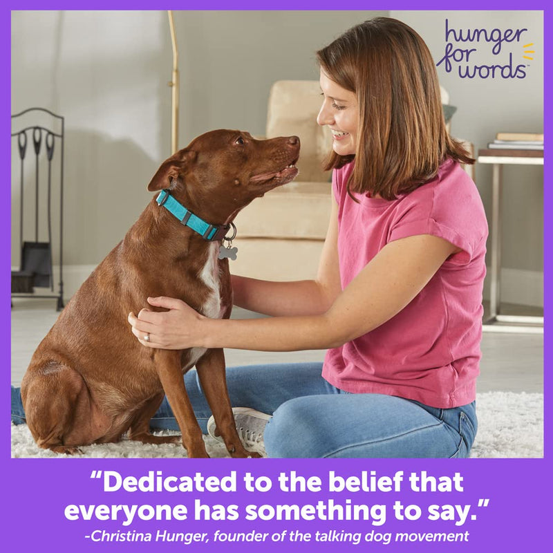 Hunger For Words Talking Pet Essential Words - 6 Piece Set Pre-Recorded Speech Buttons for Dogs, Dog Buttons for Communication - BeesActive Australia
