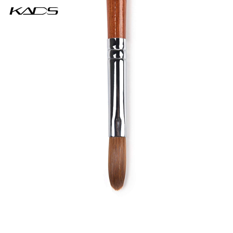 KADS Kolinsky Sable Acrylic Nail Art Brush Red Wood Pen Nail Brush for Nail Art Manicure Tool (10#) - BeesActive Australia