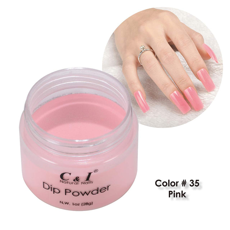 C & I Dipping Powder Color No.035 Pink Red Color System - BeesActive Australia