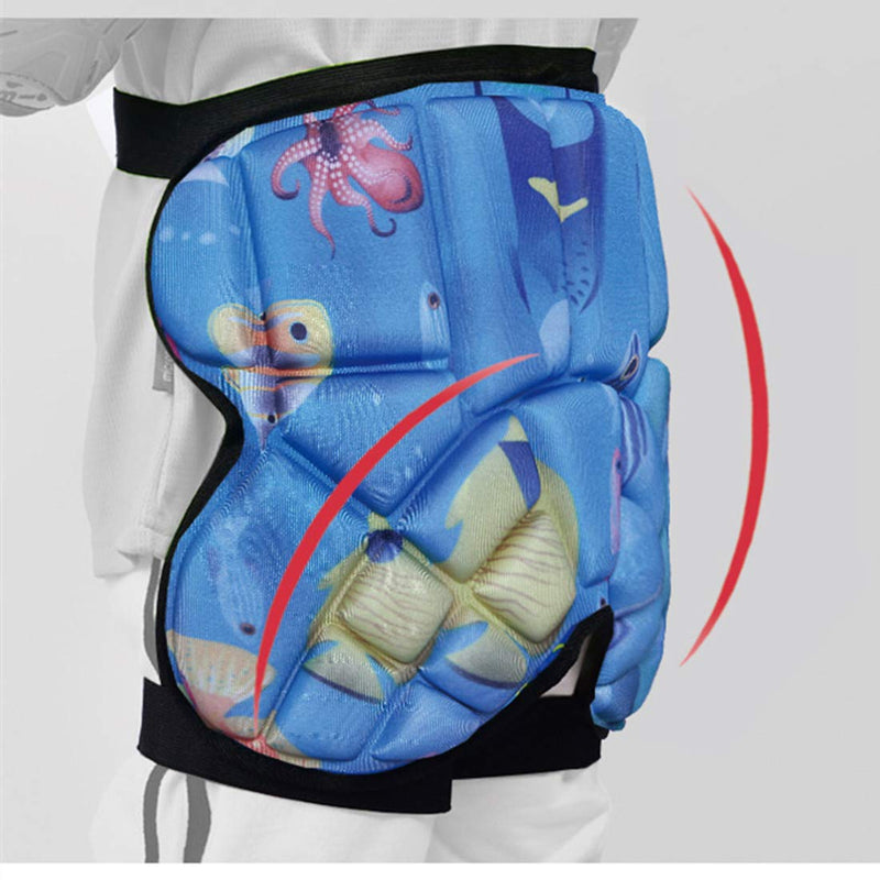 Topeter Kids Butt Hip Protection Shorts Skate Butt Pad Cushion Protective Sports Guard Black - BeesActive Australia