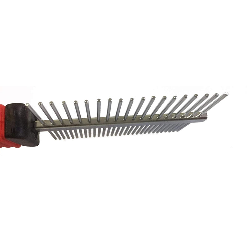 Metal Dog Combs for Grooming Shedding Dematting Stainless Wide Tooth for Long and Short Hair Deshedding Tools Greyhound Siberian Husky Gifts Hair Brush Small and Large Dogs Cats Undercoat Supplies - BeesActive Australia