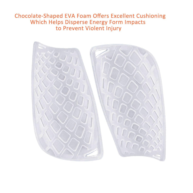 Sportout Adult Youth Kids Soccer Shin Guards,Comprehensive Protection for Your Leg, with Cushioned Ankle Protection to Prevent Injuries White Medium - BeesActive Australia