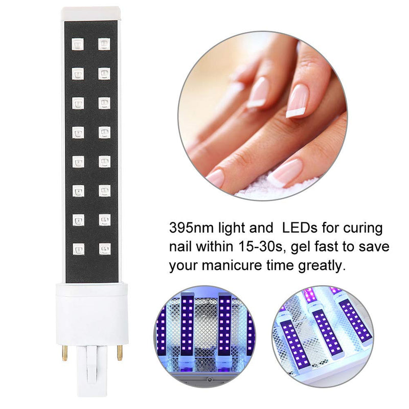 405nm Nail Art Gel Curing Light Tube, Replacement UV Lamp Bulb Manicure Tool for Nail Salon and Home Use, Nail Dryer Lamp Bulb - BeesActive Australia