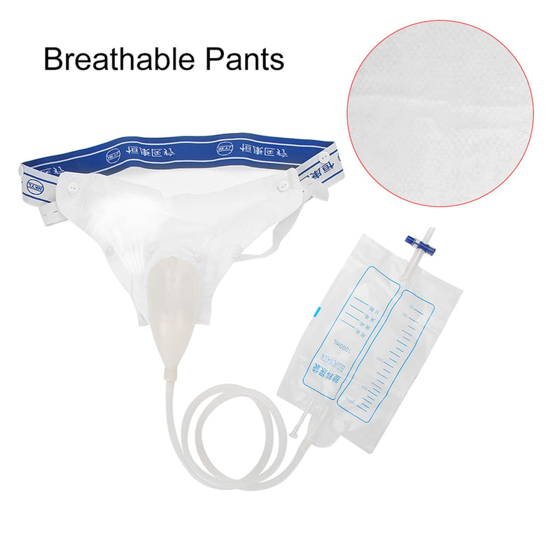 Urine Collector, Men Wearable Silicone Urine Catheter Bags Silicone Incontinence Bags with Elastic Waistband - BeesActive Australia