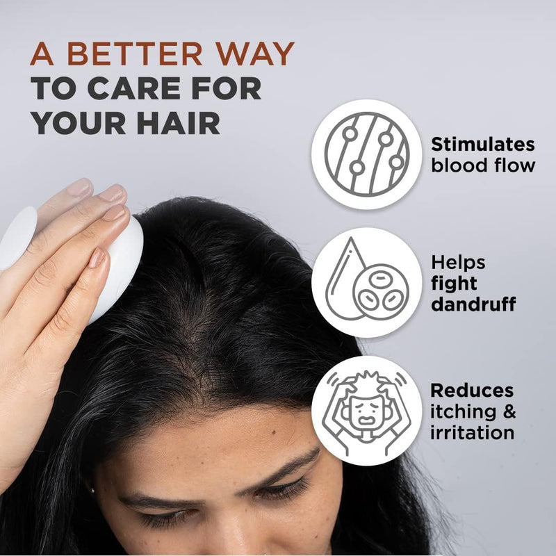 FURR Scalp Massager Brush | Hair Scalp Massager Hair Growth | Head Massager Scalp for Hair Growth | Hair Massager Scalp | Reduces Dandruff | Silicon Scalp Massager | Hair Scrubber | Shower Hair Brush - BeesActive Australia