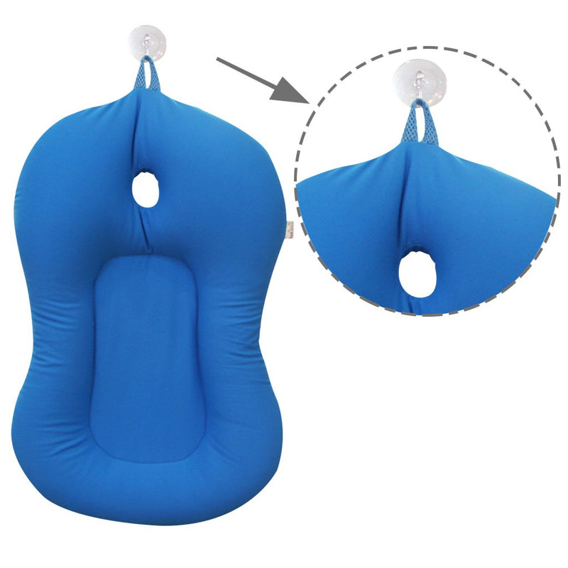 Baby Bath Pillow, Floating Baby Bath Cushion Soft Bath Tub Support Pillow Pad for Baby Infant from 0-6 Month, Blue - BeesActive Australia