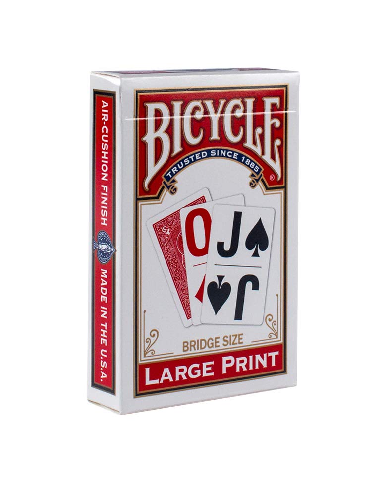 Bicycle Large Print Playing Cards (Color May Vary) - BeesActive Australia