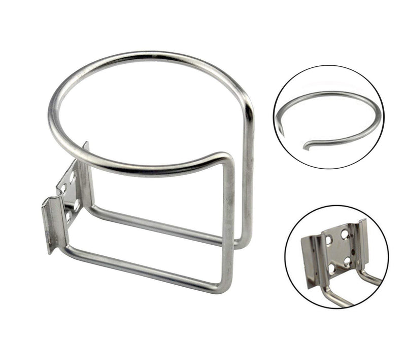 [AUSTRALIA] - Z-Color 2pcs Stainless Steel Boat Ring Cup Drink Holder Universal Drinks Holders for Marine Yacht Truck RV Car Trailer Hardware 