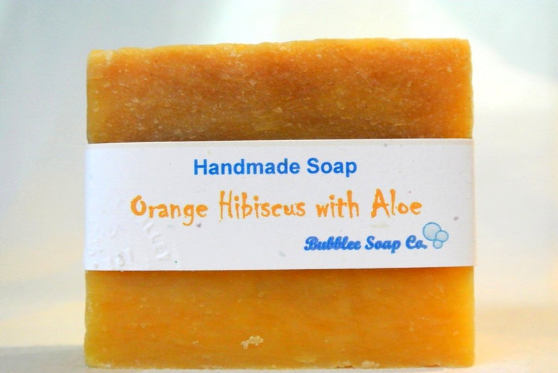 All Natural Aloe Vera Handmade Soap Gift Set - Aloe Calendula, Orange Hibiscus w/Aloe, Ginger Lime w/Aloe - Great for DRY/SENSITIVE Skin - Handcrafted in USA with ALL NATURAL/ORGANIC Ingredients - BeesActive Australia
