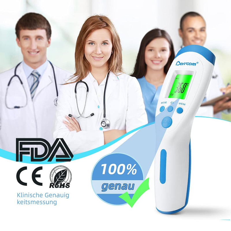 Berrcom Forehead Thermometer JXB-182 Children and Adults Digital Medical Contactless Infrared Thermometer 3 in 1 Design - BeesActive Australia