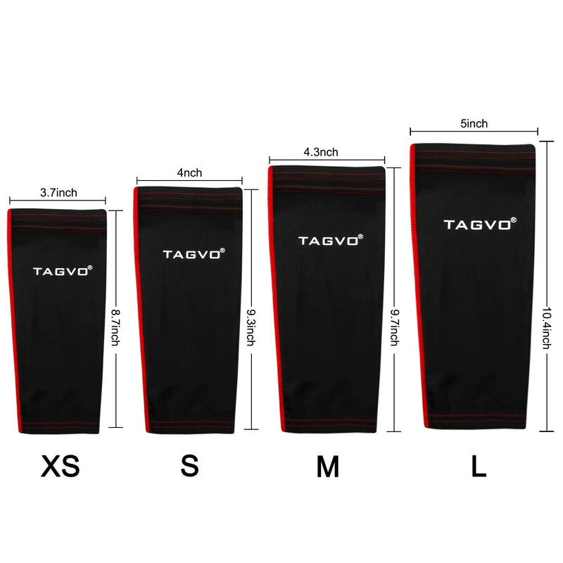 TAGVO Soccer Shin Guards, Kids Youth Adults Soccer Gear with Ankle Sleeves, Soccer Equipment Protection with Hard Protective Shell for Boys Girls Style_A Small - BeesActive Australia