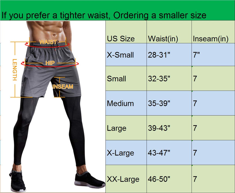 [AUSTRALIA] - Neleus Men's Lightweight Workout Running Athletic Shorts with Pockets Large 6056# 2 Pack:black,grey 