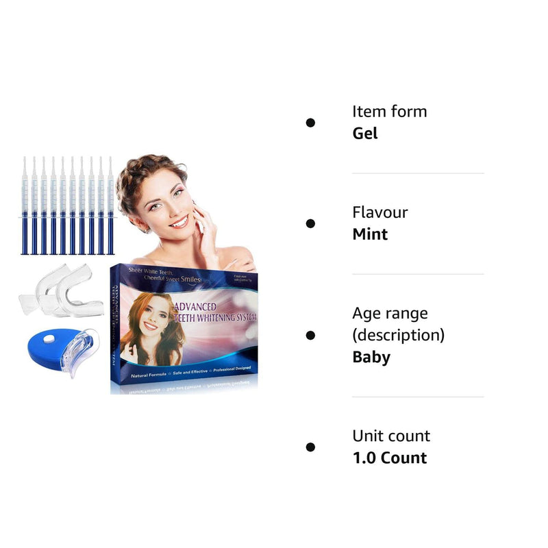 Teeth Whitening Kit,Teeth Whitening Gel,Professional Tooth Whitening Solution,Home Teeth Whitening Kit,Travel-Friendly, Easy to Use, Beautiful White Smile - BeesActive Australia