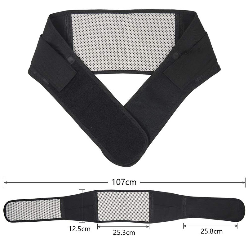 Cyancld Magnetic Self-Heat Lower Back Brace Belt Waist Belt Adjustable Lumbar for Pain Relief - BeesActive Australia
