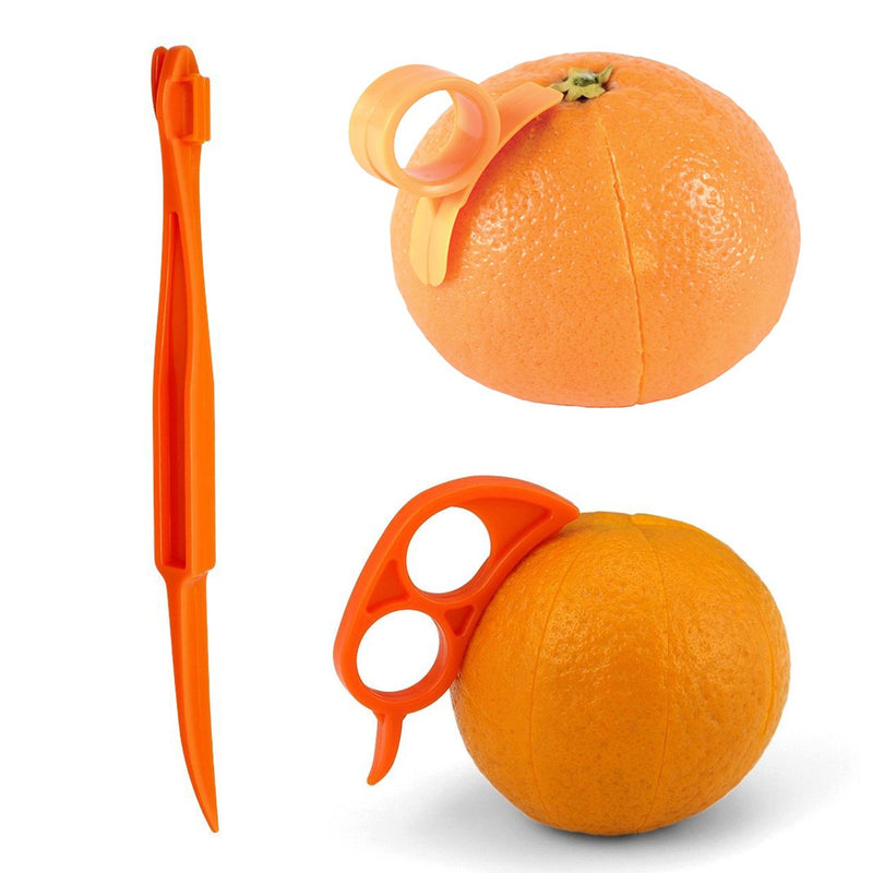 Orange Citrus Peelers, Cosmer Set of 15 Plastic Easy Slicer Cutter Peeler Remover Opener Kitchen Accessories Knife Cooking Tool Kitchen Gadget - BeesActive Australia