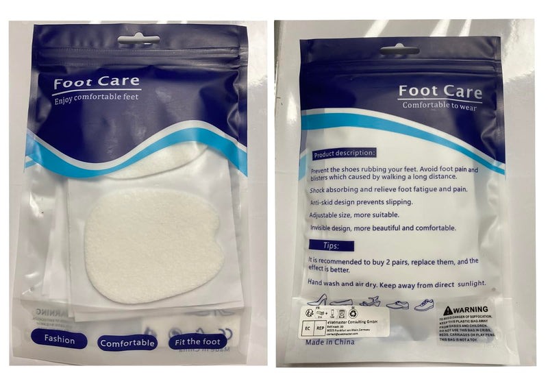 5 Pairs of Felt Tongue Pads for Shoes, Non-Slip Tongue Pads, Thin Felt Forefoot Pads for Men and Women - BeesActive Australia