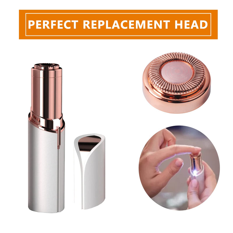 6 Pack Hair Remover Replacement Heads for Women's Painless Finishing Touch Flawless Hair Remover - Plated Rose Gold with Cleaning Brushes - BeesActive Australia