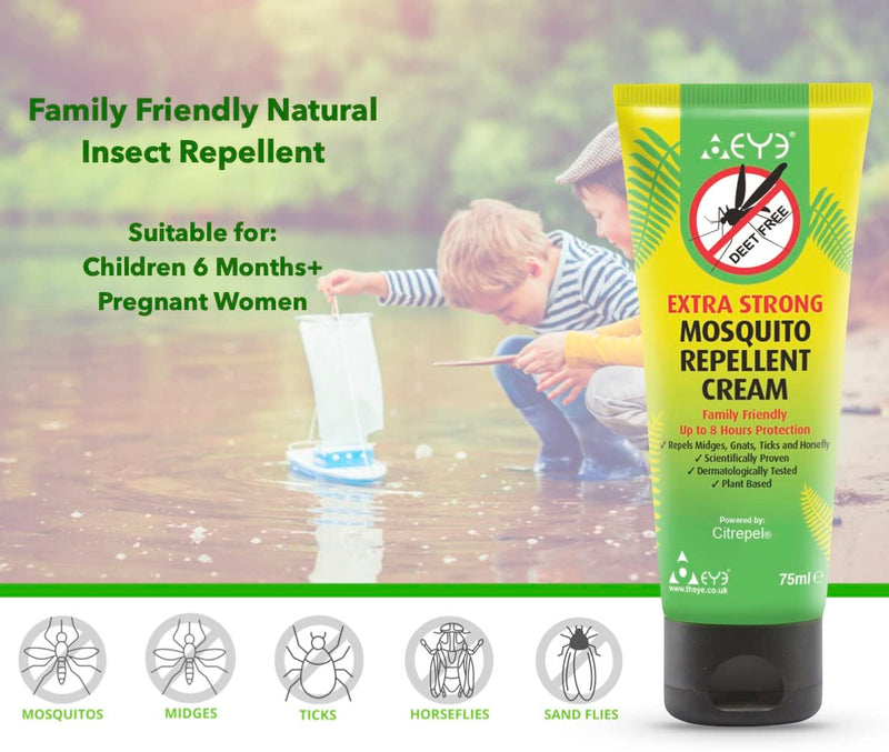 THEYE Tropical Strength Mosquito Repellent Lotion Natural Insect Repellent Cream Preservative & Deet Free 75ml - BeesActive Australia