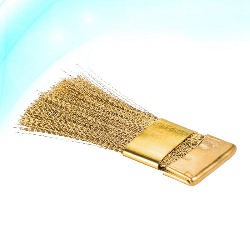 Frcolor Nail Drills Bit Cleaning Brush Mini Copper Wire Brushes for Cleaning Polishing Rotary Tool Nail Art Drill Bits - BeesActive Australia