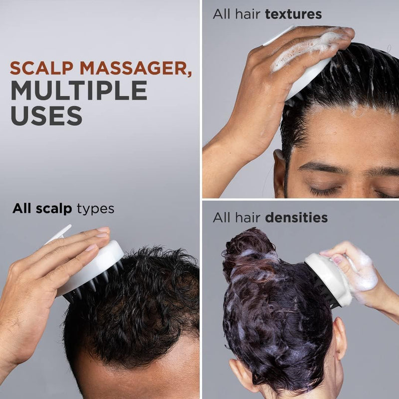 FURR Scalp Massager Brush | Hair Scalp Massager Hair Growth | Head Massager Scalp for Hair Growth | Hair Massager Scalp | Reduces Dandruff | Silicon Scalp Massager | Hair Scrubber | Shower Hair Brush - BeesActive Australia