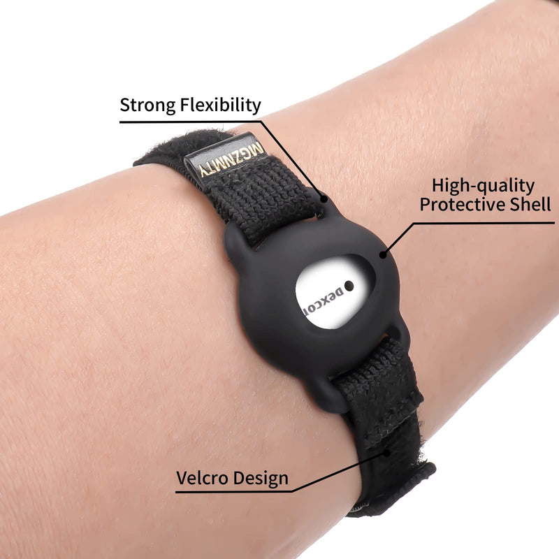 Armband Compatible with Dexcom G7, 8" to 19" Adjustable Arm Band for Adhesive Patches Waterproof Accessories, CGM Continuous Glucose Monitor System Transmitter Sensor Cover (Black) Black - BeesActive Australia