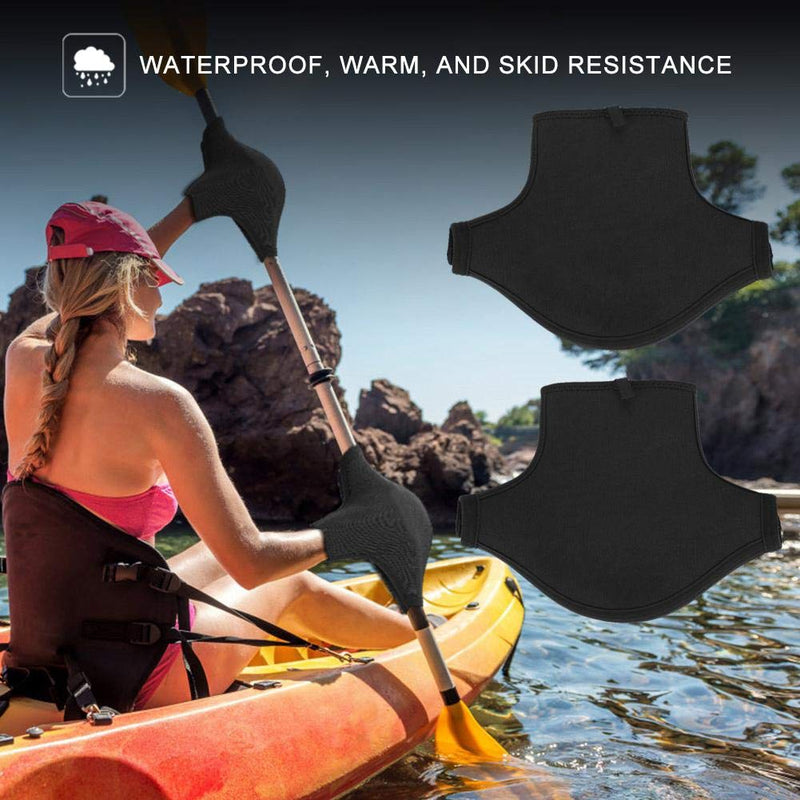Paddle Mitts, 1 Pair Kayak Paddling Mitts, Thicken Waterproof Kayak Paddle Grips Anti-Skid Gloves for Men Women Adult Paddling Kayak Canoe Boat Touring - BeesActive Australia