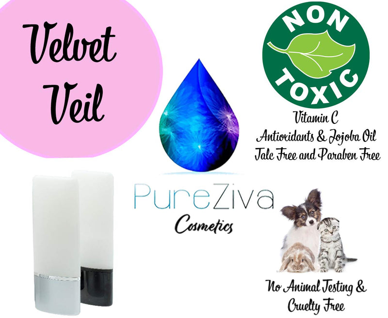 Pure Ziva Moisturizing Velvet Veil Foundation Primer Serum Gel, Paraben & Talc Free, 1 Ounce Tube, No Animal Testing & Cruelty Free, Non-Comedogenic - BeesActive Australia