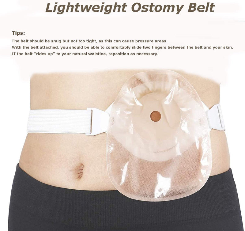 Adjustable Ostomy Hernia Belt, Unisex Stoma Support Belt with Stoma Opening for Colostomy Bag