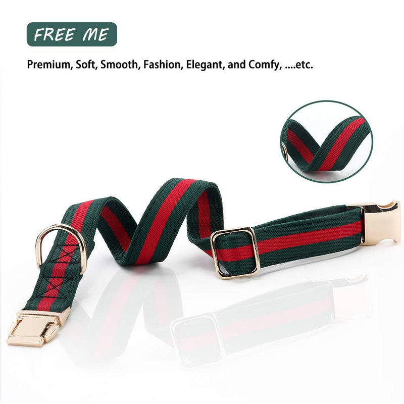 NISIYE Premium Dog Collar, Soft Comfortable Dog Collars in Luxury Style, Durable Adjustable Dog Collar with Metal Buckle Safety for Small Medium Large Dogs M (Neck Girth:11.8"-17.7", Width:3/4") - BeesActive Australia