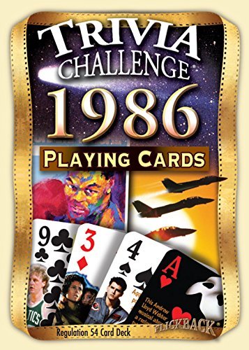1986 Trivia Challenge Playing Cards: Birthday Gift - BeesActive Australia