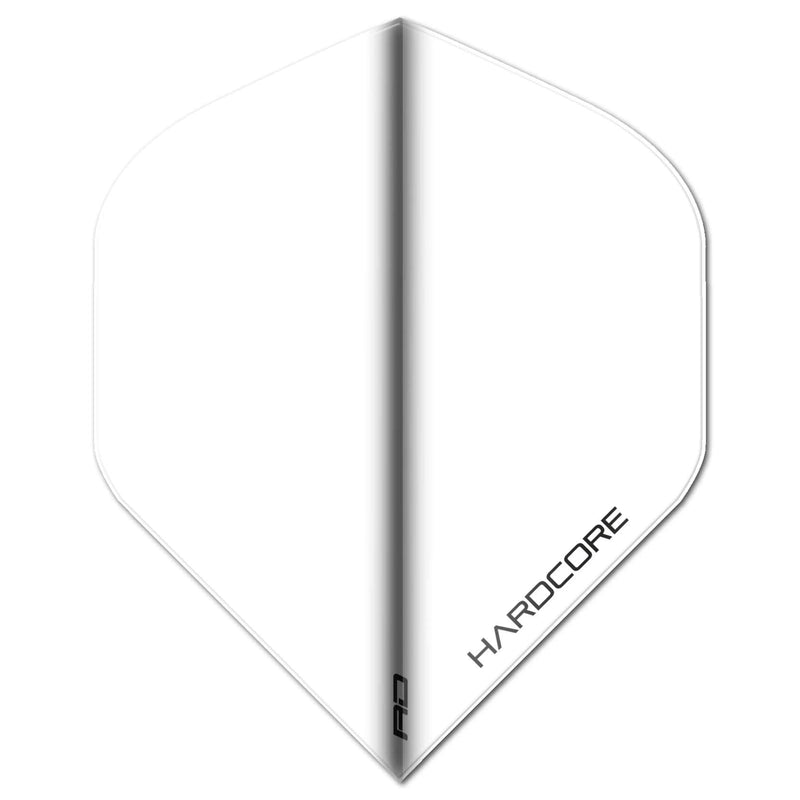 RED DRAGON Hardcore White Extra Thick Standard Dart Flights - 5 Sets Per Pack (15 Dart Flights in Total) - BeesActive Australia