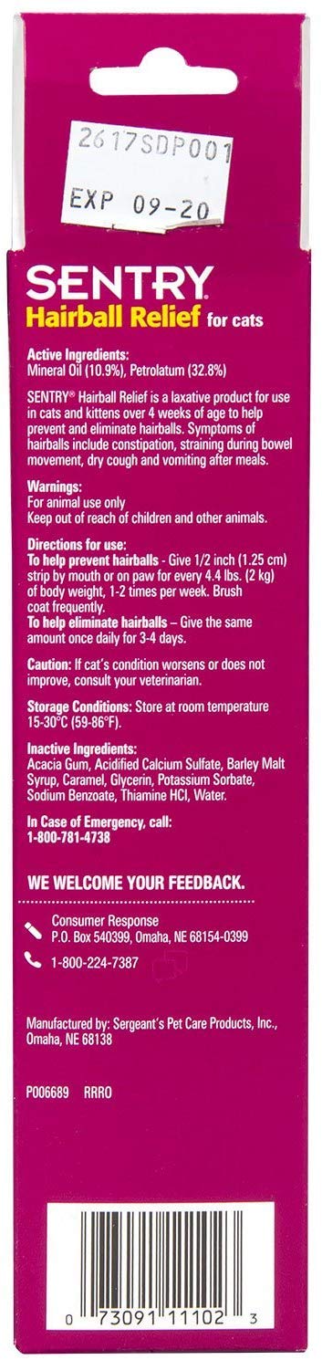 Sentry Petromalt Hairball Relief - Liquid Original Flavor (3 Pack) - BeesActive Australia