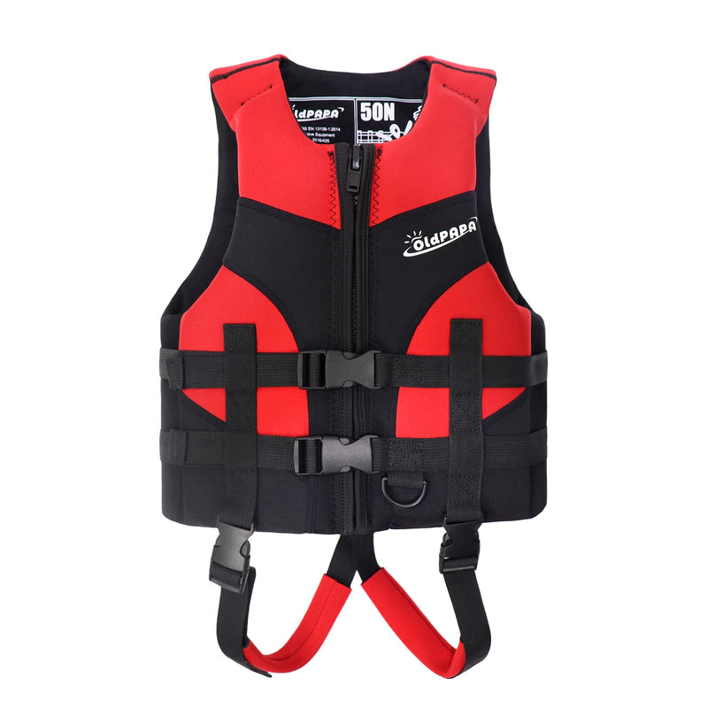 Kid Swim Vest, Toddler Swim Jacket for Children Learn Swimming Training, Neoprene Floation Vest Boys Girls Swimsuit Medium red - BeesActive Australia