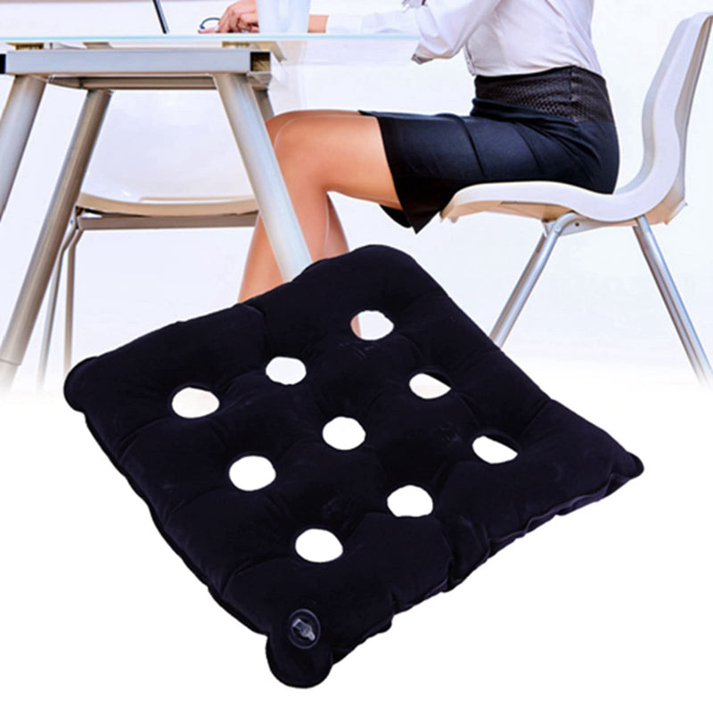 Honiwu Pressure Sore Prevention Inflatable Cushion, Square Cushion Seat for Pressure Sores, Non-bedsores Cushion with Bonus Air Pump, Inflatable Cushion for Wheelchair Office Chair Car (Dark Blue) Dark Blue - BeesActive Australia
