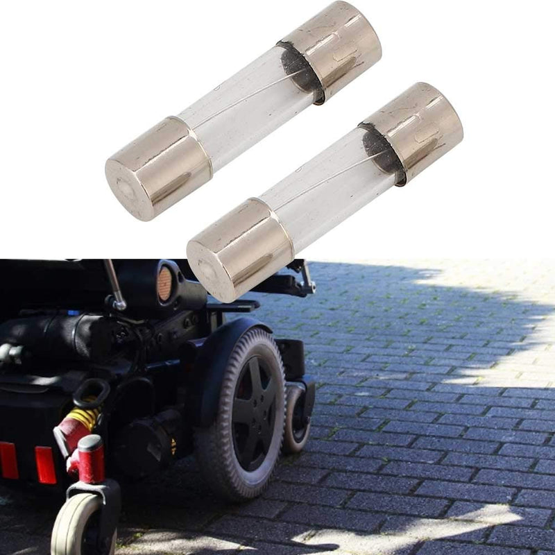 ZJchao 2pcs Mobility Scooter Fuse 5x20mm, Transparent Tube Elder E Scooter Bike Mobility Scooter Accessory 10A - BeesActive Australia