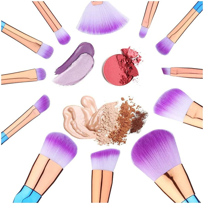 12 Pcs Makeup Brushes Set Premium Foundation Blending Blush Concealer Eye Face Lip Brushes - BeesActive Australia
