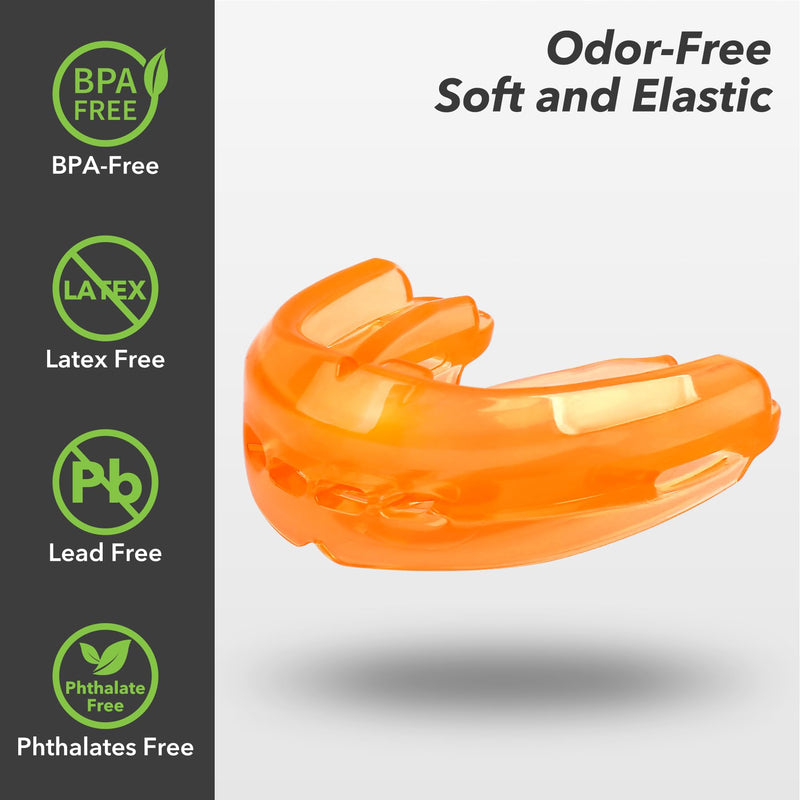 2Pcs Sport Mouth Guard Youth Adult, Mouthguard for Braces, Sports Mouthguard for Braces Adult/Youth, No Boil, Premium Quality, Football, Taekwondo, Jujitsu and Karate - BeesActive Australia