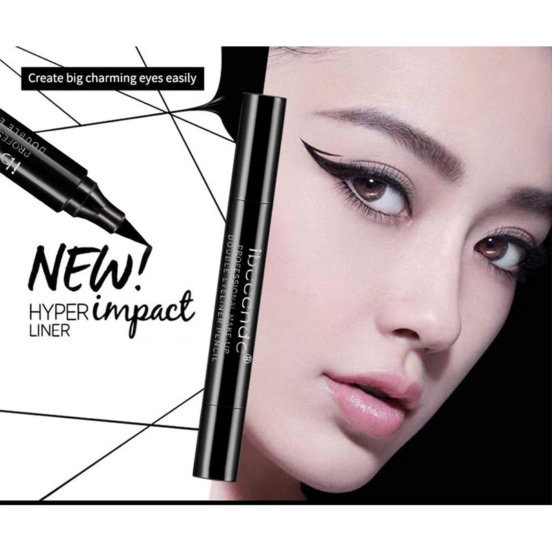 Ibcccndc Winged Eyeliner Stamp 2PCS Waterproof,Easy To Use,Long Lasting,Smudge-proof Winged Long Lasting Liquid Eye Liner Pen (004) 004 - BeesActive Australia