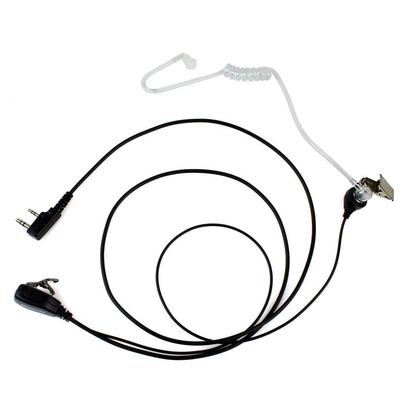 [AUSTRALIA] - Retevis 2 Pin PTT Mic Covert Acoustic Tube Earpiece Headset for Kenwood PUXING Baofeng UV-5R UV-5RA 888S Retevis H777 RT7 RT21(1 Pack) 