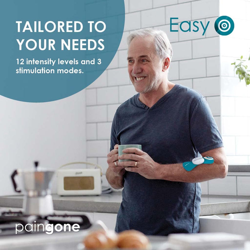 Paingone Easy - Wearable Effective Pain Relief | Wireless TENS Machine for Back, Arms, Legs and Shoulder Pain | Portable TENS Machine for Pain Management | Drug-Free Treatment | 2 Year Guarantee 1 Count (Pack of 1) - BeesActive Australia