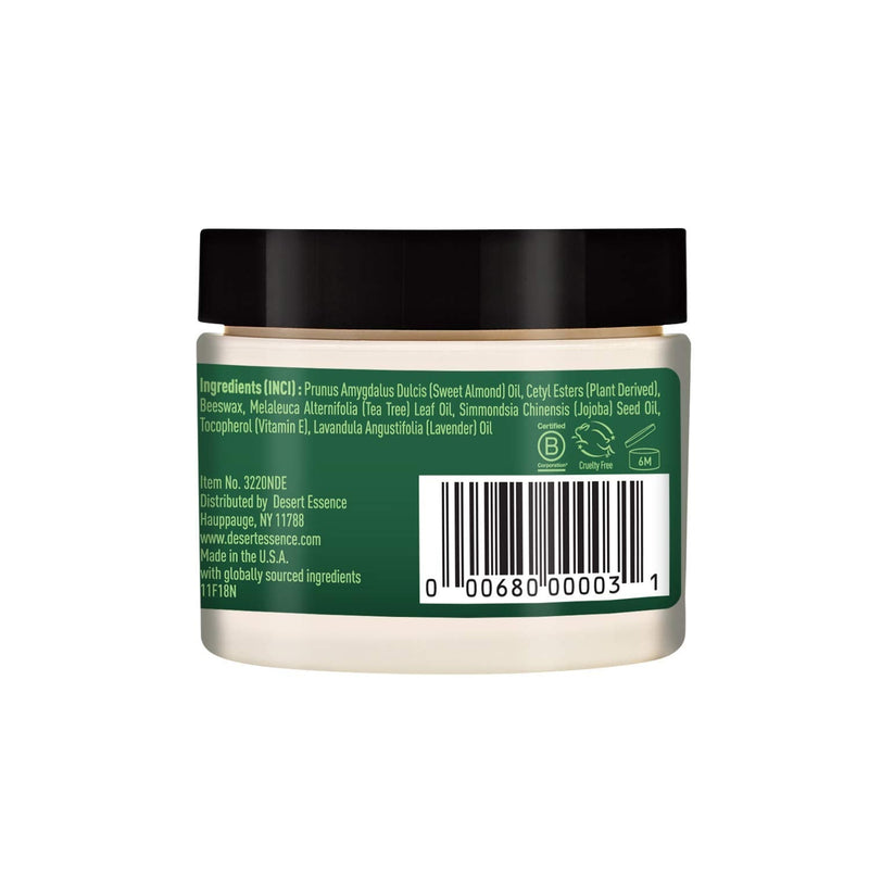 Desert Essence Tea Tree Oil Skin Ointment - 1 Fl Ounce - Pack of 2 - Jojoba & Lavender Essential Oils - Vitamin E - Sweet Almond Extract - Moisturizer For Dry Skin, Skin Irritations, Cuticles 1 Fl Oz (Pack of 2) - BeesActive Australia