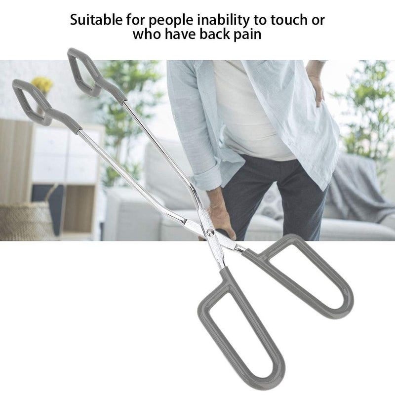 Long Tong, Toilet Aid for Self-Wiping, Simple Toilet Paper Tongs, Ergonomics Alloy Convenient Durable for Home Toilet (12 inches) - BeesActive Australia