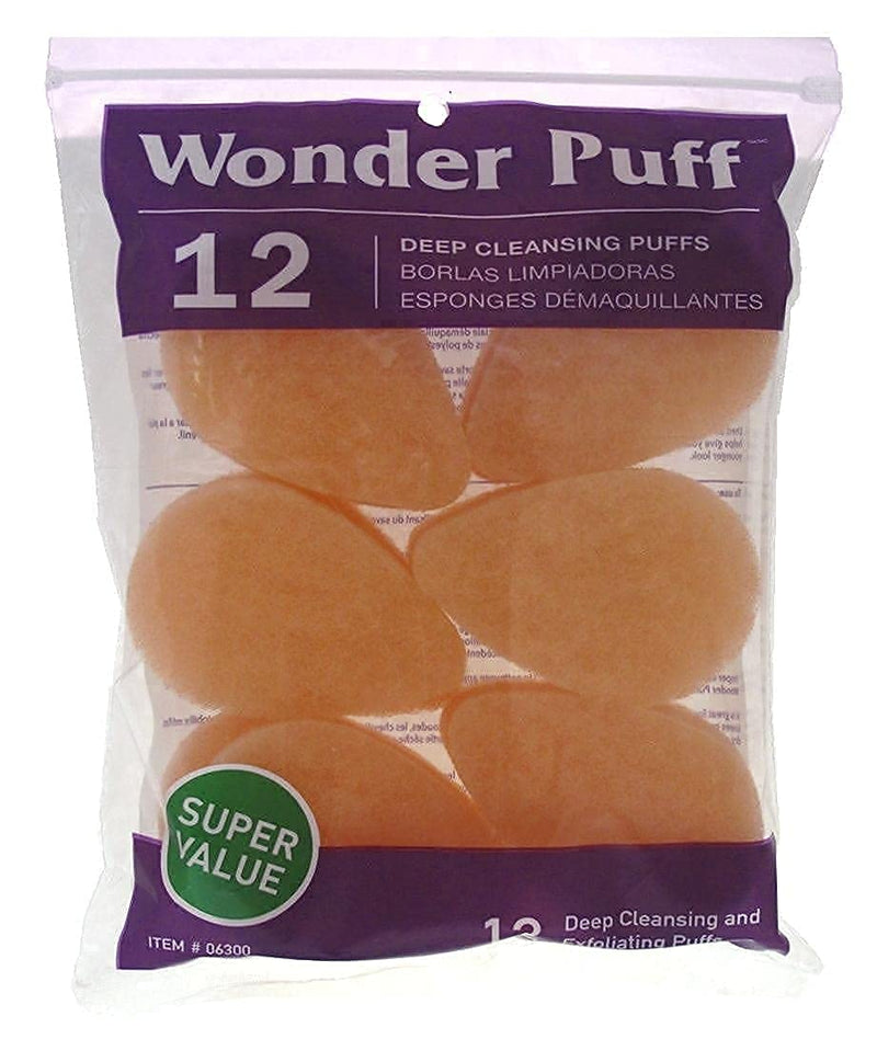 Wonder Puff Deep Cleansing Puffs, 12 Count - BeesActive Australia