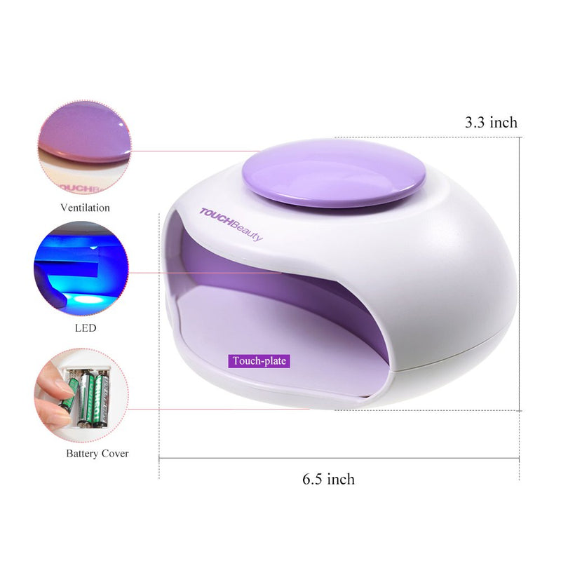 TOUCHBeauty Portable Nail Dryer with Air & 3 UV LED Nail Lamp Mini Size Good for Kids Teen Drying Regular Nail Polishes TB-0889 - BeesActive Australia